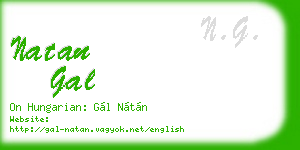 natan gal business card