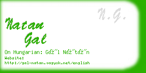 natan gal business card